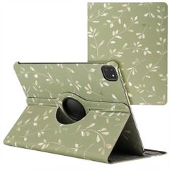imoshion 360° Draaibare Design Bookcase Apple iPad Pro 13 (2025) M5 / (2024) M4 - Green Flowers