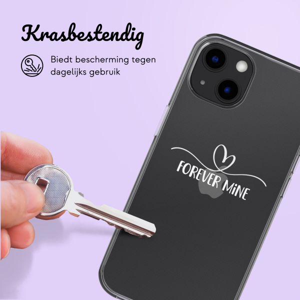 Hoesje met eigen foto en/of tekst Apple iPhone 13 - Sierlijk hartje
