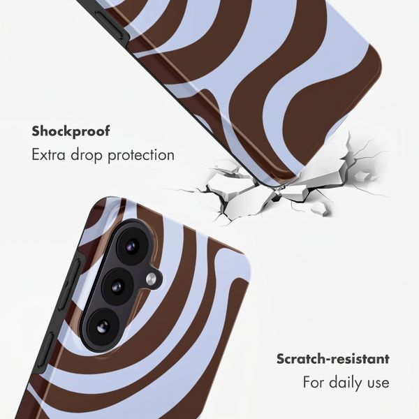 Selencia Vivid Back Cover with MagSafe Samsung Galaxy S26 - Dream Swirl Chocolate
