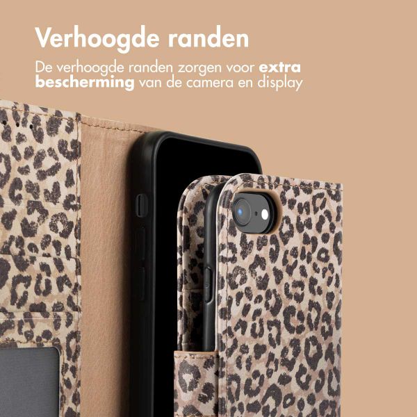 imoshion Design Bookcase iPhone SE (2022 / 2020) / 8 / 7 / 6(s) - Leopard Mood