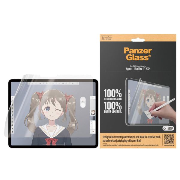 PanzerGlass GraphicPaper Ultra-Wide Fit Screenprotector Apple iPad Pro 11 (2025) M5 / (2024) M4
