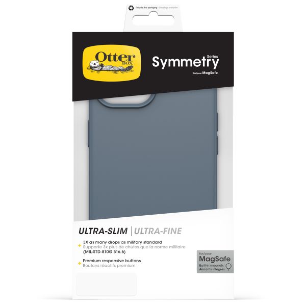 OtterBox Symmetry Clear Backcover MagSafe Apple iPhone 13/14/15/16e - Blauw