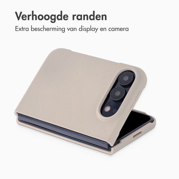 Accezz Liquid Silicone Backcover met MagSafe Apple iPhone Duo - Stone