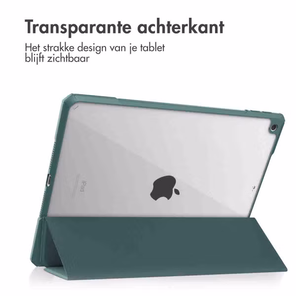 imoshion Trifold Hardcase Bookcase Apple iPad 9 (2021) 10.2 inch / iPad 8 (2020) 10.2 inch / iPad 7 (2019) 10.2 inch - Groen
