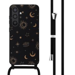 imoshion Siliconen design hoesje met koord Samsung Galaxy S24 - Sky Black