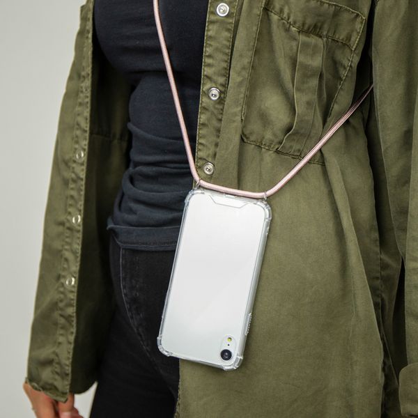 imoshion Transparante Backcover met koord Samsung Galaxy S21 - Rosé Goud