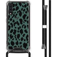 imoshion Design hoesje met koord Samsung Galaxy A50 - Luipaard - Groen