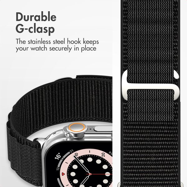 Accezz Nylon Alpine Band Apple Watch | 44/45/46/49 mm - Black