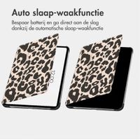 imoshion Design Trifold Bookcase Samsung Galaxy Tab S9 11.0 inch - Leopard