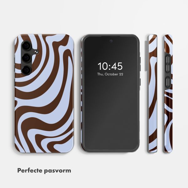 Selencia Vivid Backcover Samsung Galaxy S24 FE - Dream Swirl Chocolate