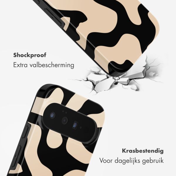 Selencia Vivid Backcover met MagSafe Google Pixel 11 - Art Wave Black
