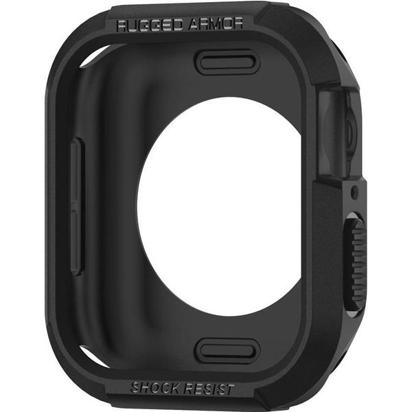 Spigen Rugged Armor™ Case voor de Apple Watch Series 4-6 / SE - 44 mm - Zwart