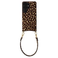 Selencia Nova Real Leather Back Cover with Card Holder Samsung Galaxy S26 Ultra - Fawn Chic
