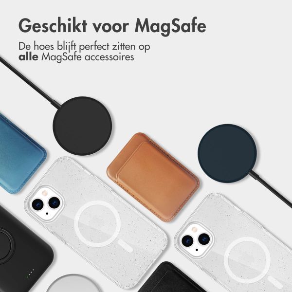 imoshion Sparkle Backcover met MagSafe Apple iPhone 14 - Glitter Transparant