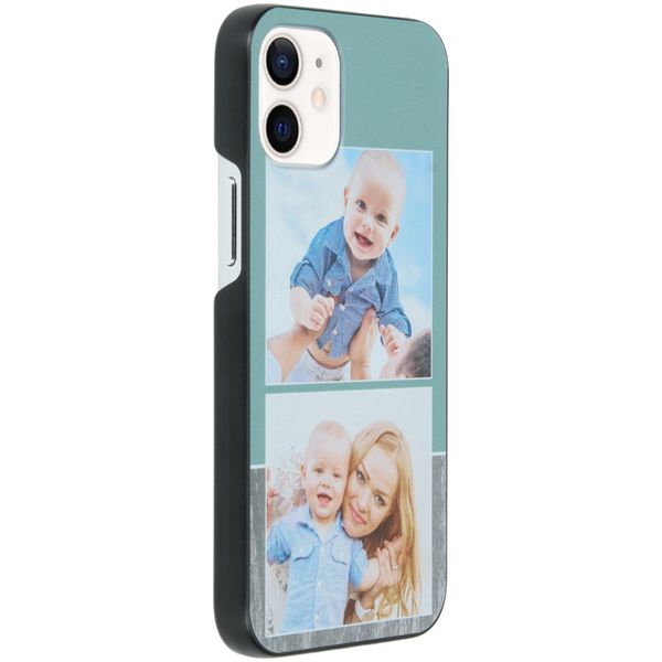 Ontwerp je eigen Apple iPhone 12 Mini hardcase hoesje - Zwart
