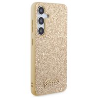 Guess Glitter Flakes Backcover Samsung Galaxy S24 - Goud