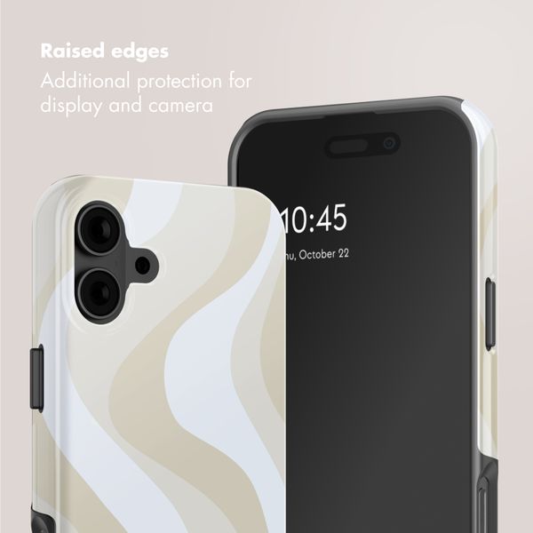 Selencia Vivid Back Cover with MagSafe Apple iPhone 16 - Desert Waves Beige