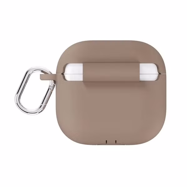 Holdit Solid Silicone Case Apple AirPods 4 - Mocha Brown