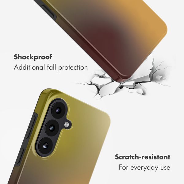 Selencia Vivid Back Cover Samsung Galaxy S26 - Gradient Olive Dust