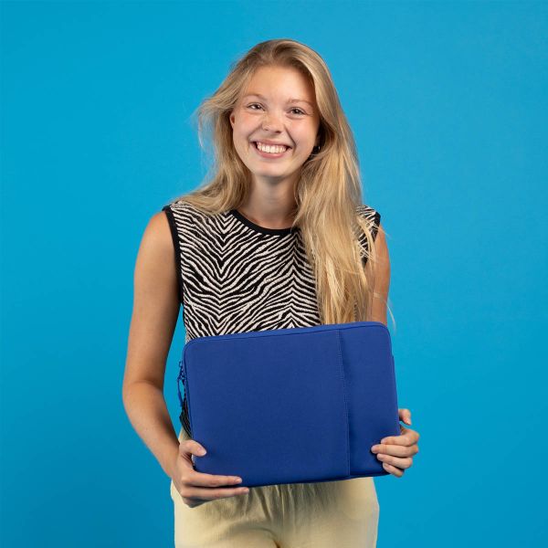 imoshion Laptop sleeve with storage pocket 13 inch - Cobalt Blue