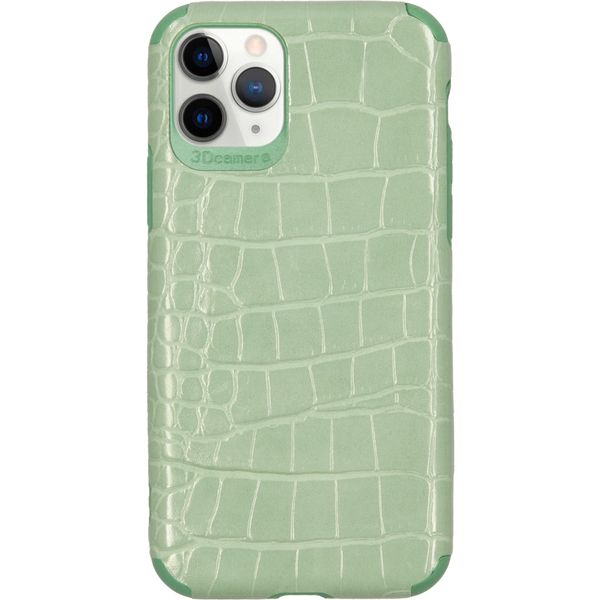 My Jewellery Croco Softcase Backcover iPhone 11 Pro - Groen