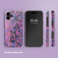 Selencia Vivid Backcover met MagSafe Apple iPhone 16 - Fresh Paint Flower Orange