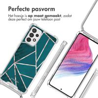 imoshion Design hoesje met koord Samsung Galaxy A53 - Petrol Green Graphic