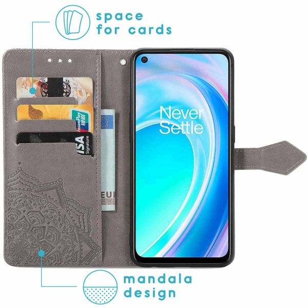 imoshion Mandala Bookcase OnePlus Nord CE 2 Lite 5G - Grijs