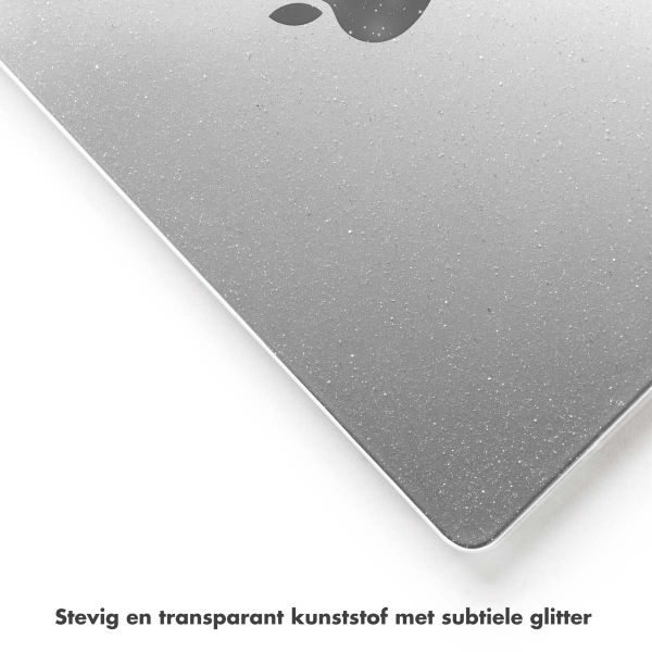 Selencia Glitter Cover Apple MacBook Pro 14 inch (2021 / 2023 M3 chip / 2024 M4 chip / 2025 M5 chip) - Transparant