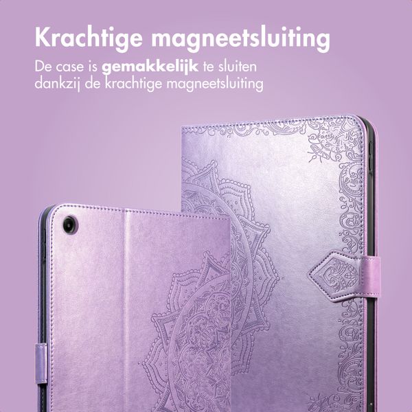 imoshion Mandala Bookcase Samsung Galaxy Tab A11 Plus - Lila