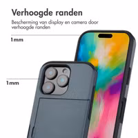 imoshion Backcover met pasjeshouder Apple iPhone 16 Pro - Donkerblauw