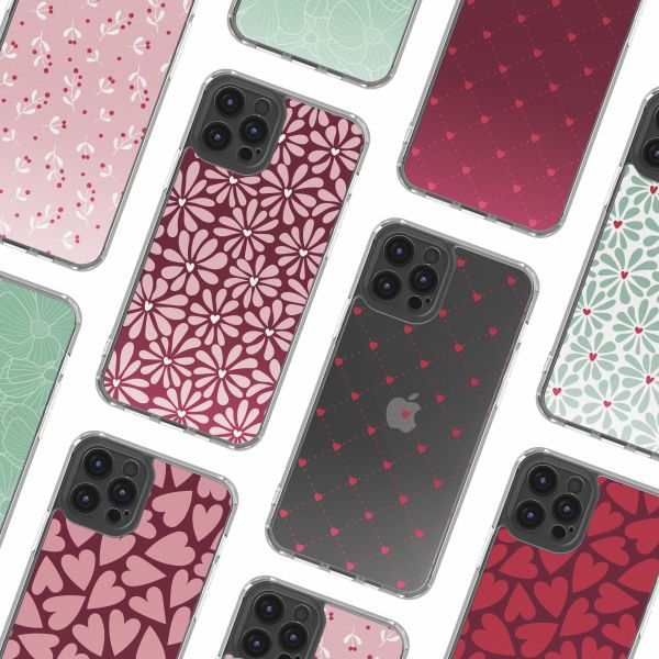 imoshion Design hoesje Apple iPhone 12 (Pro) - Bloom Love Blush