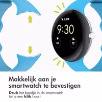 imoshion Siliconen⁺ bandje Google Pixel Watch 3 / 4 (45 mm) - Maat S - Blauw