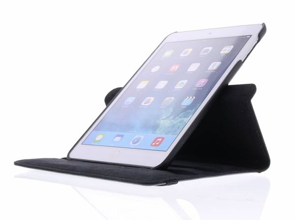 360° Draaibare Bookcase iPad Mini 3 (2014) / Mini 2 (2013) / Mini 1 (2012) - Zwart