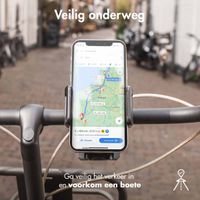 Accezz Telefoonhouder fiets - Verstelbaar - Universeel - Zwart