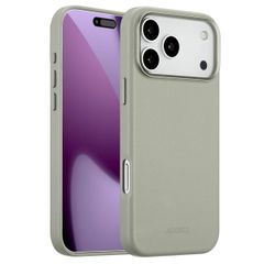 Accezz Leather Back Cover with MagSafe Apple iPhone 17 Pro Max - Light Grey