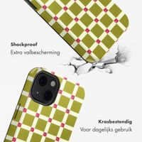 Selencia Vivid Backcover met MagSafe Apple iPhone 13 - Check This Olive