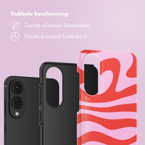 Selencia Vivid Backcover Samsung Galaxy S25 Edge - Dream Swirl Pink