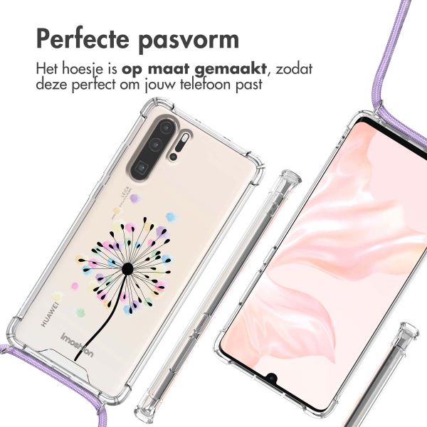 imoshion Design hoesje met koord Huawei P30 Pro - Sandstone Dandelion