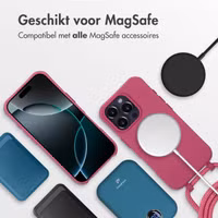 imoshion Color Backcover met afneembaar koord MagSafe Apple iPhone 16 Pro - Raspberry