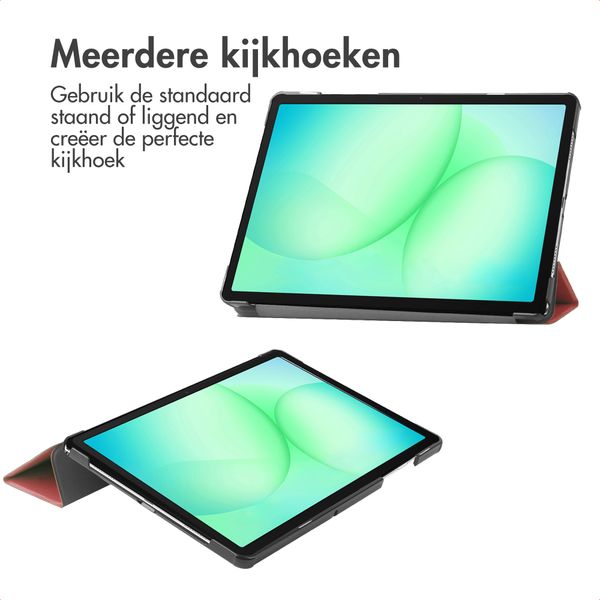 imoshion Trifold Bookcase Samsung Galaxy Tab A11 Plus - Bordeaux