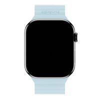 Holdit Siliconen bandje magneet Apple Watch Series 1 - 11 / SE / Ultra (44/45/46/49 mm) - Mineral Blue / Grey