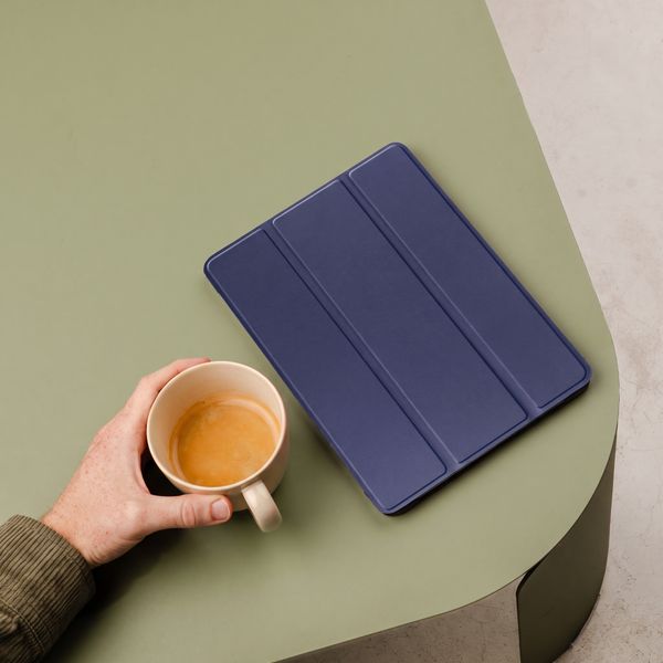 imoshion Trifold Bookcase Samsung Galaxy Tab A11 / A9 8.7 inch - Donkerblauw