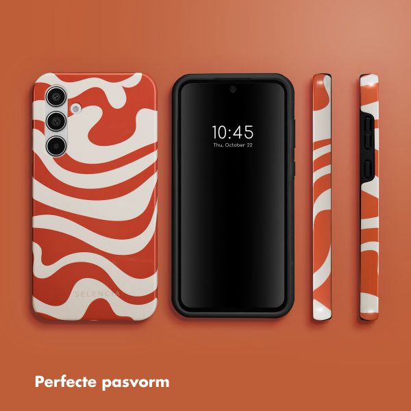 Selencia Vivid Tough Backcover Samsung Galaxy A55 - Dream Swirl Orange