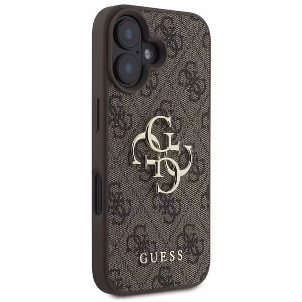 Guess 4G Metal Logo Backcover Apple iPhone 16 - Bruin