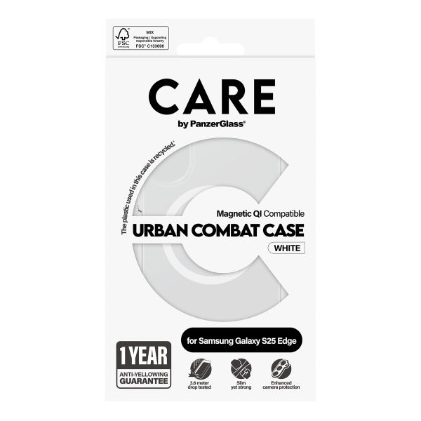 CARE by PanzerGlass Urban Combat Case Samsung Galaxy S25 Edge - Transparant