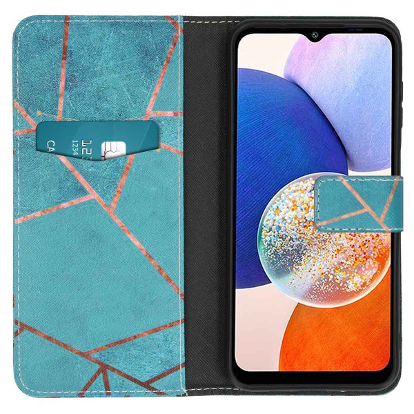 imoshion Design Softcase Bookcase Samsung Galaxy A14 (5G) - Blue Graphic