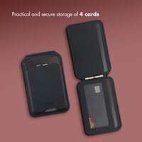 Accezz Leather Wallet with Stand - Compatible with MagSafe and Qi2 - Onyx Black