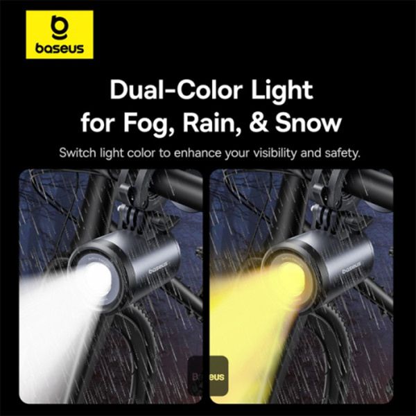 Baseus PrimeTrip 2-in-1 Telefoonhouder Fiets met Fietslamp - Magnetisch - Universeel - Cosmic Black