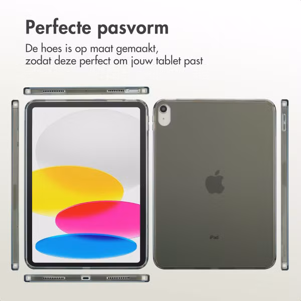Accezz Frosted Backcover Apple iPad 11 (2025) 11 inch A16 / iPad 10 (2022) 10.9 inch - Zwart